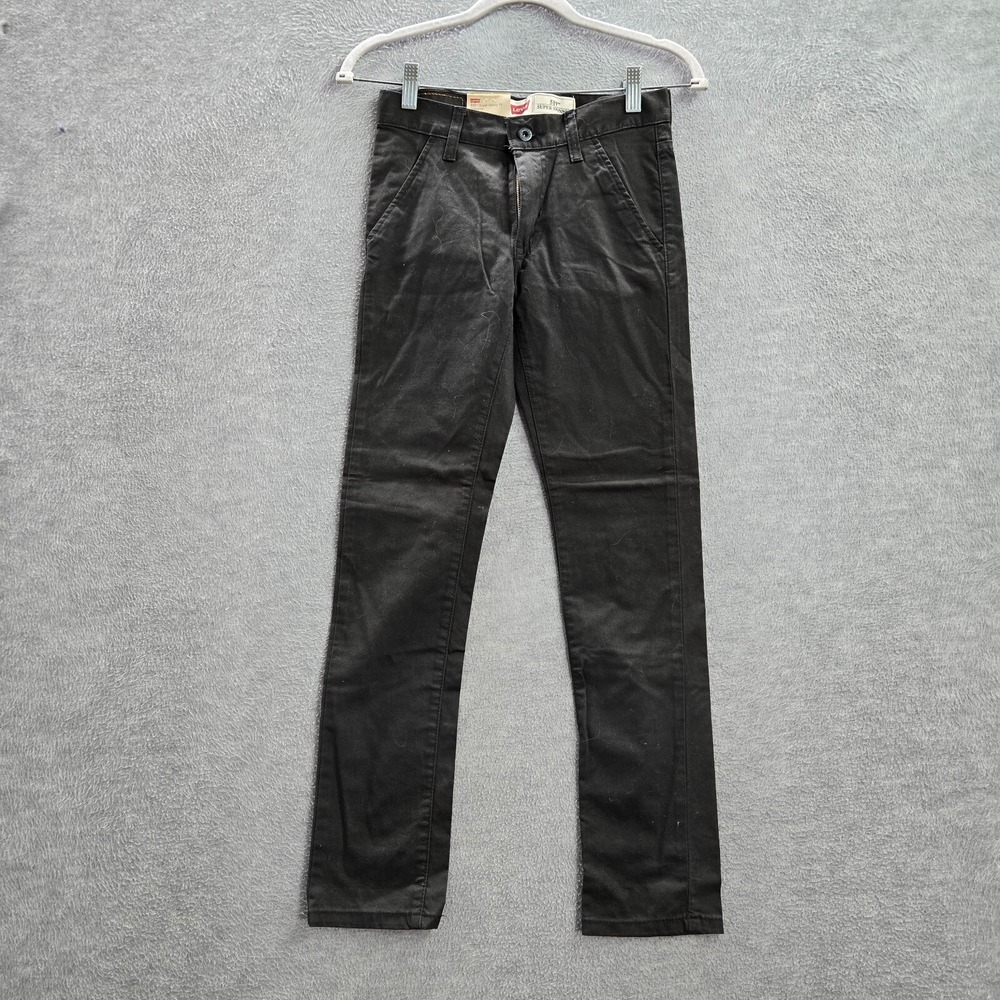 Levi's 510‎ Boys Jeans 12 Black Super Skinny Fit Graphite Mid Rise Pockets NWT